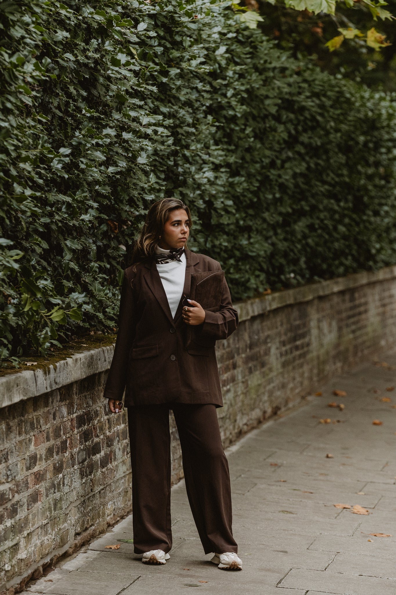 PCKAMIL Trousers - Hot Fudge